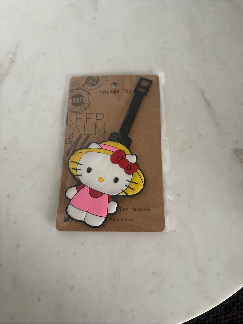 Hello Kitty Pink, Yellow & Red Silicone Luggage Tag
